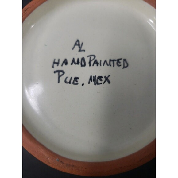 Talavera Pottery Coffee Mug Puebla Mexico Poinsettia Christmas Hand Painted - Picture 10 of 15